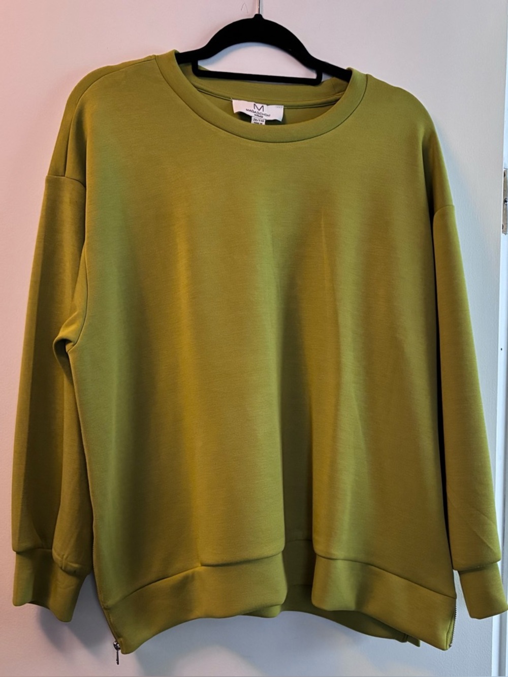 Magaschoni Olive Green Crewneck Sweater 2x